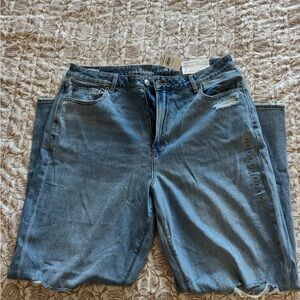 American Eagle Outfitters Distressed Blue Boyfriend Jeans